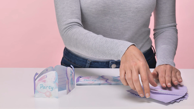 Biglietti Invito Compleanno Amscan Con Buste - 8 Pezzi, Motivo Farfalle | Per Feste Bambini - Foto 6