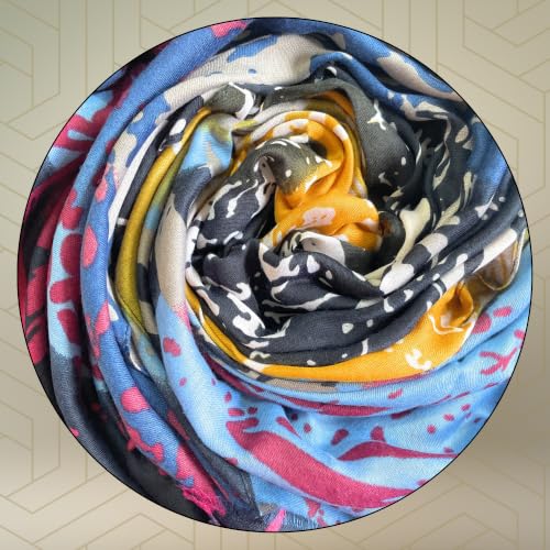 Image of Aura Collection Viscose Cotton Scarf Stole for Women