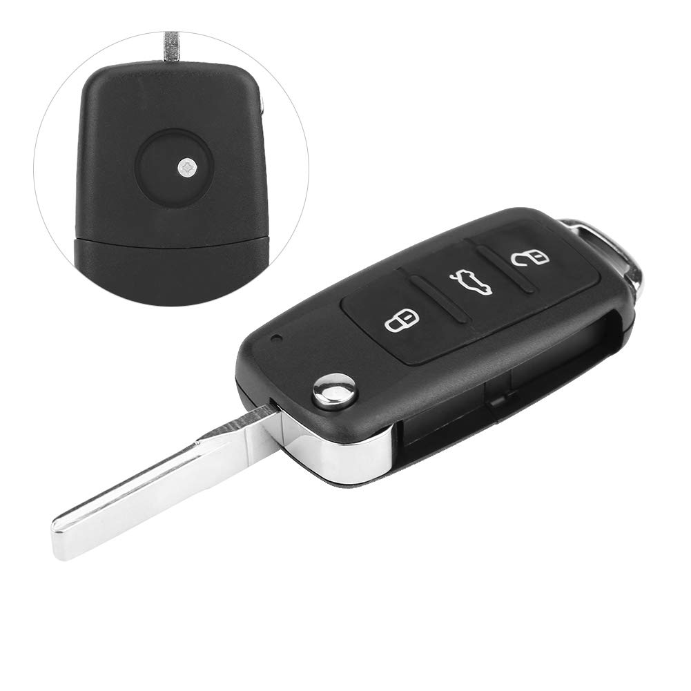 5K0837202AD 3-przyciskowy samochodowy klucz zdalnego sterowania 434 MHz ID48 nadajnik chipa do Caddy
