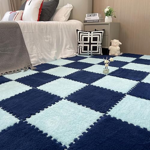 MekUk 20�s�[�X�t���A�p�Y�����O�A�v���b�V���t�H�[���C���^�[���b�L���O�t���A�}�b�g�A�X�N�G�A�t�H�[���t���A���O�A�C���^�[���b�L���O�p�Y���}�b�g(Navy Blue+Light Blue)