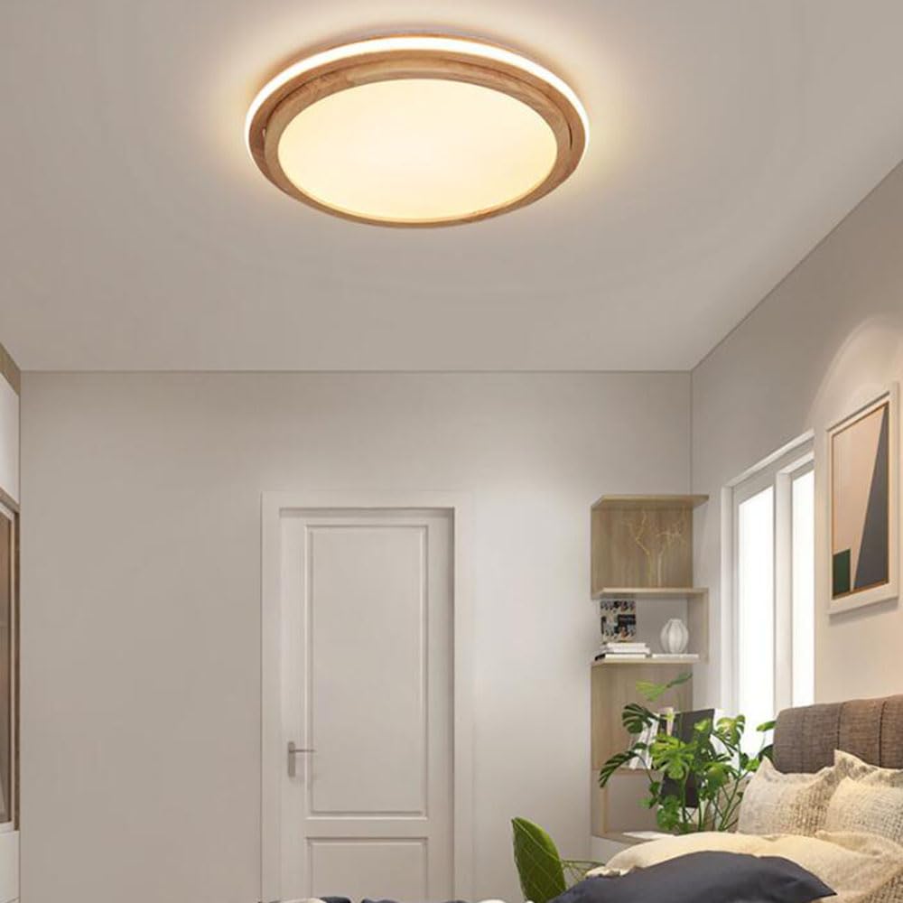 Lampa Sufitowa Ściemniająca 3000K-6000K Modna Prosta Okrągła Oprawa Oświetleniowa Łatwe W Montażu Lampy Sufitowe LED z Akrylowym Kloszem, Płaską Lampą Do Przedpokoju W Salonie, Na Werandę KNBVFHG
