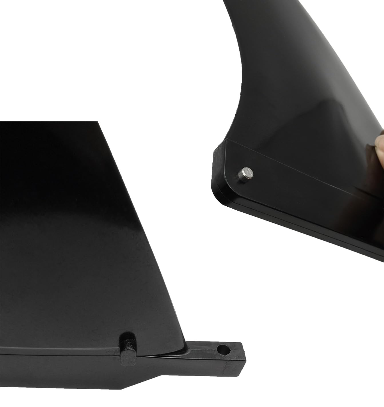 9 cali Universal Fit longboard & SUP Single Fin – Center Fin do deski surfingowej (nylon wzmocniony włóknem szklanym, bez narzędzi) – dla początkujących i profesjonalnych surferów (2 sztuki)