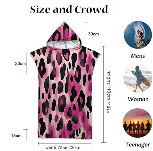 Poncho à capuche pour se changer sur la plage facilement