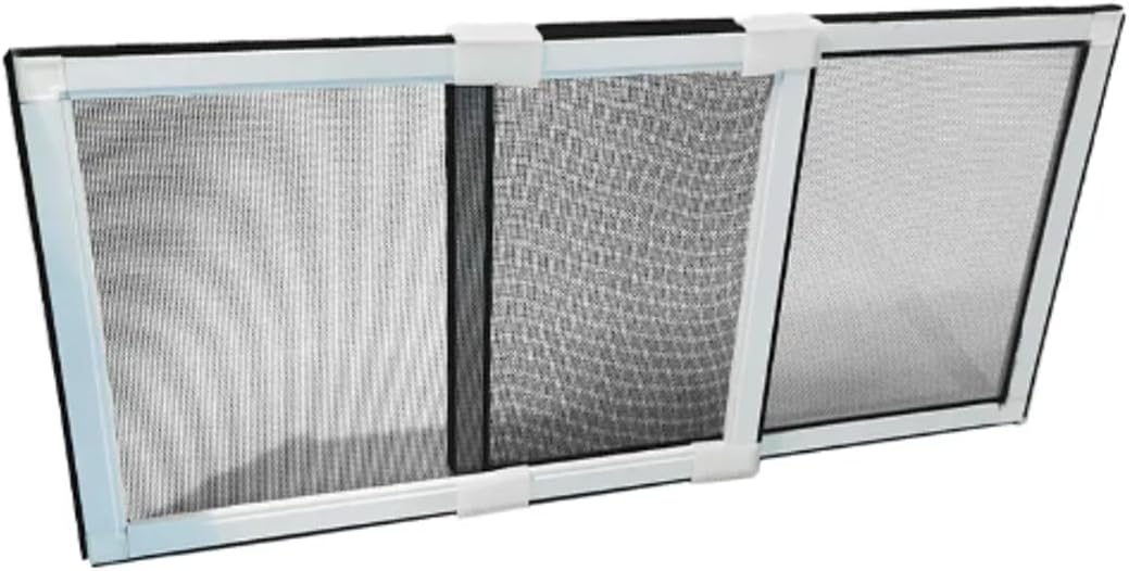 Expandable Window Screen Replacement 15" X 20.8" - 38.9" with Slide Technology