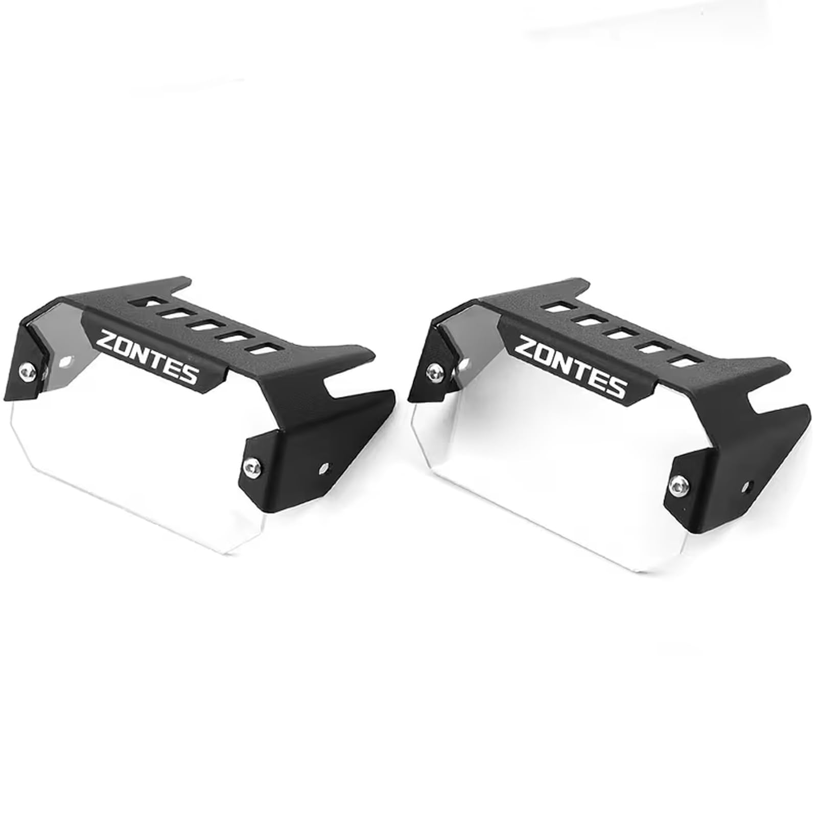 Protezione fendinebbia a LED per moto, adatta per ZONTES 368G 368 G G368 703F ADV 703T 703 F T 2024 2025 2026, copertura decorativa per fendinebbia (bianco)