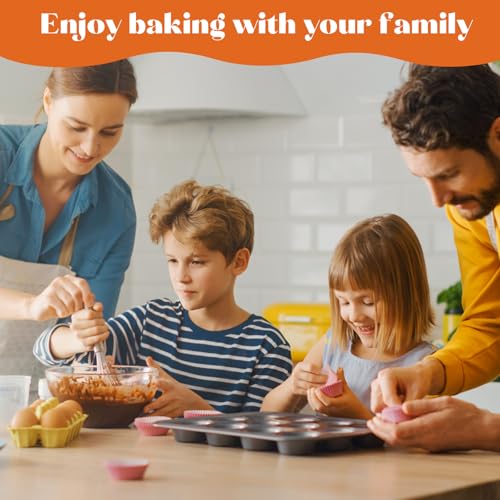 Nonstick Muffin Pan Set of 2 - Carbon Steel Baking Tray - Image 4