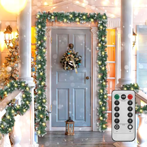 Monucep 5m Weihnachtsgirlande mit Beleuchtung USB & Fernbedienung –...