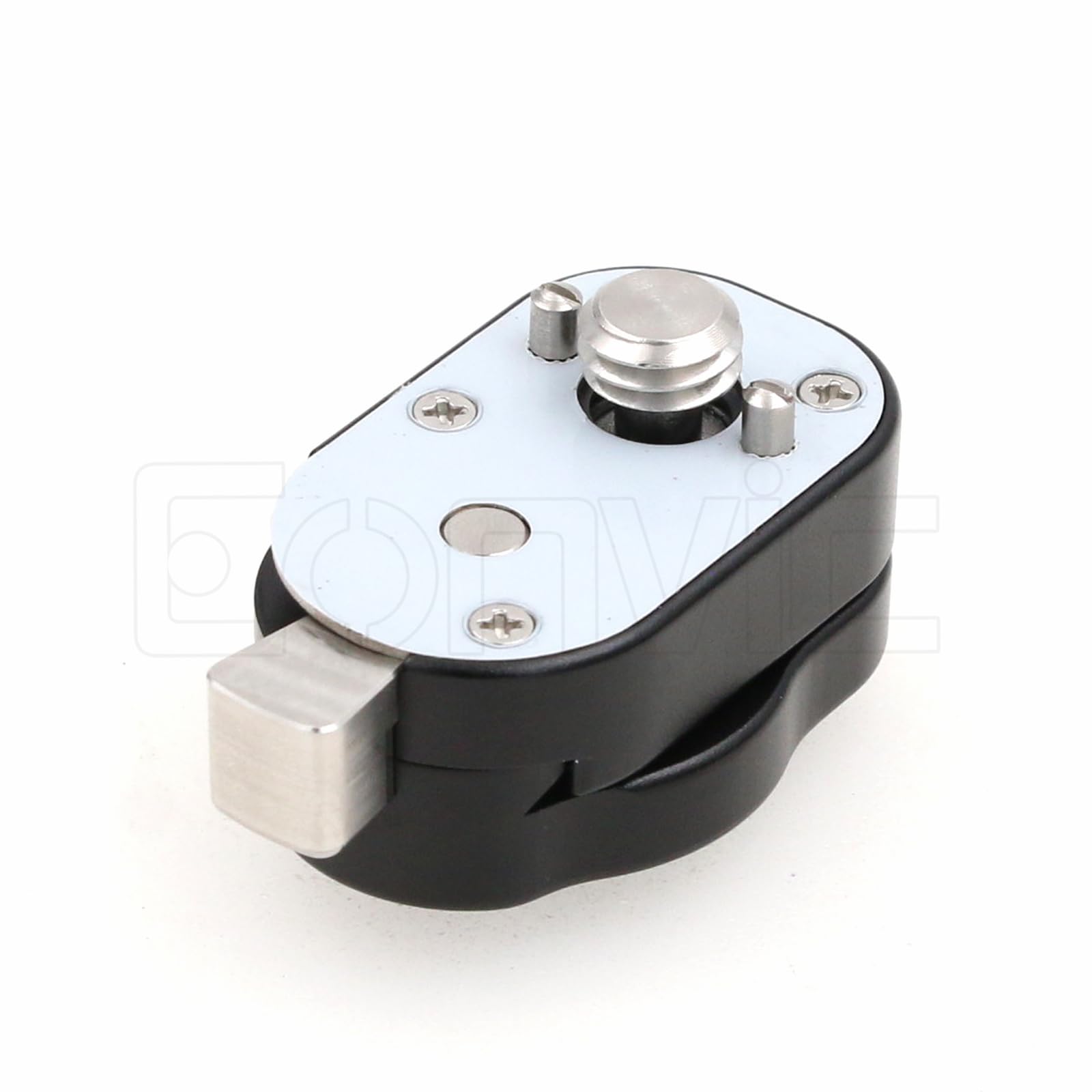 Eonvic 3/8" Screws Mini Quick Release Plate Lock Mount for ARRI RED Camera Monitor Camera Tripod LCD Monitor Magic Arm (Black) - Image 2