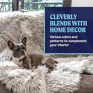   PAW-BRANDS-PupProtector-Waterproof-Throw-Blanket-for-Dogs-and-Cats-Pet-Blanket-Cover-for-Couches-Sofas-Beds-Car-Seats-Furniture-Calming-Soft-Faux-Fur-Light-Grey-Original-60-L-x-50-W