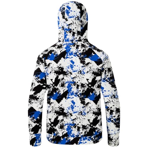 BASSDASH Youth Fishing Fleece Hoodie with Mask Water Resistant Kids’ Performance Sweatshirt FS18Y2