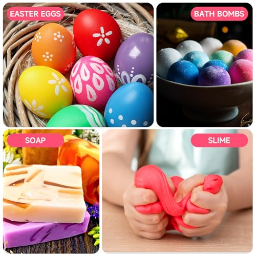 SIMEKKO Lebensmittelfarbe - 36 Farben Konzentrierte Flüssigkeit, leuchtende Farben zum Backen, Kuchen dekorieren, Glasur, Fondant, Basteln und Heimwerken einfach zu verwenden (6ml pro Flasche)