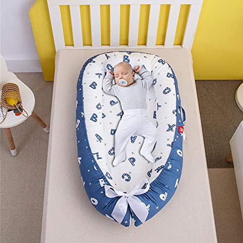 Baby Nest Voor Slapen Baby Bassinet Zachte Ademend Pasgeboren Lounger Perfect Voor Pasgeboren Gift, Babyluish Met… - Afbeelding 4