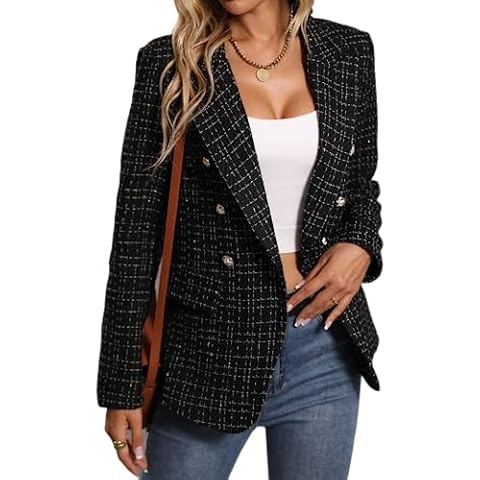 Mina Self Women's Tweed Blazer Cover