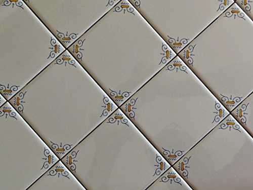 Carreau De Faïence Delft Blue Oxen Corner - Motif Bœuf Bleu, Marque Daltile, USA