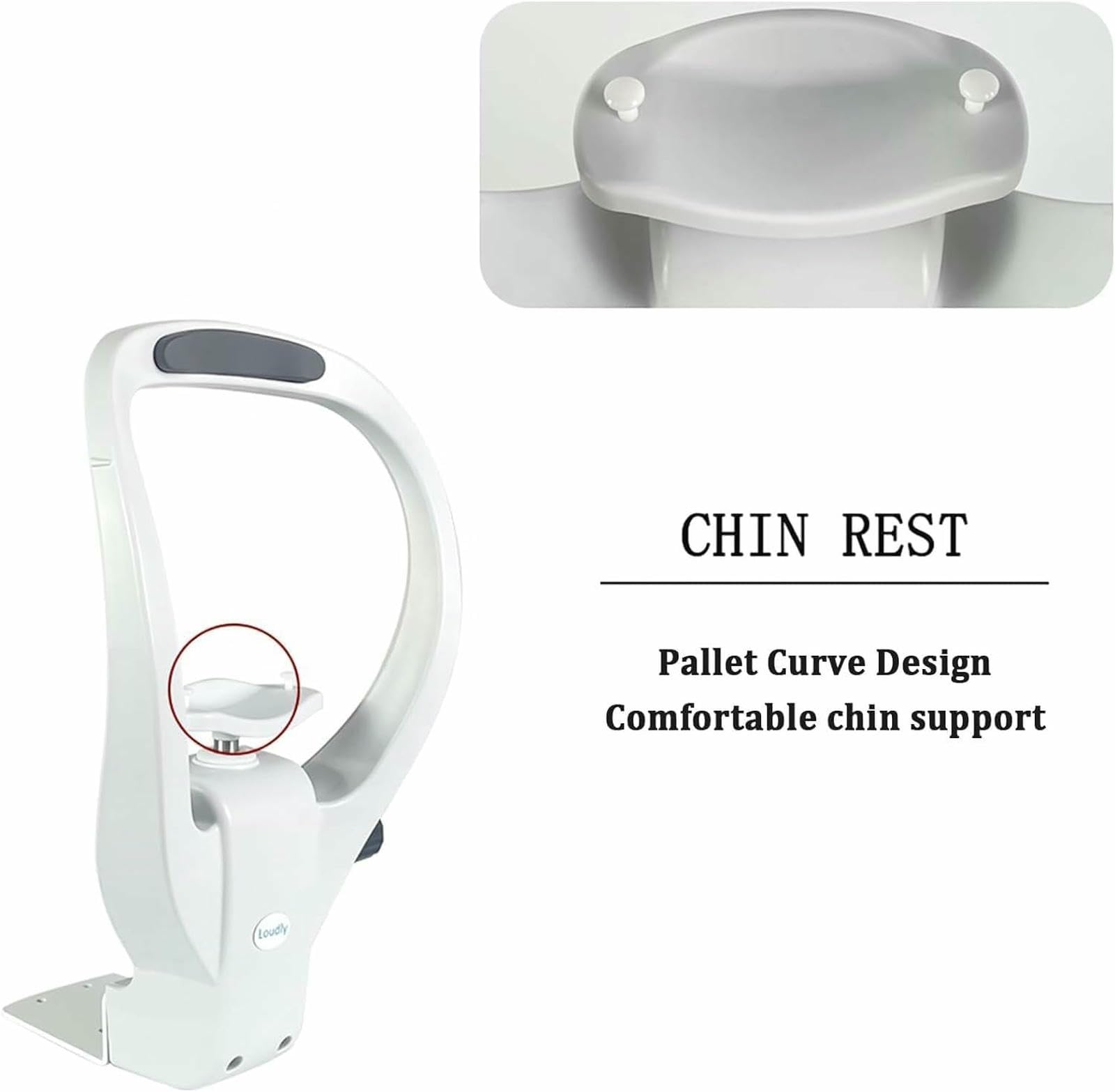 Supporto per Mento e Fronte per autorefrattometro - Staffa Regolabile - Accessorio optometrico Resistente per la Cura della Vista
