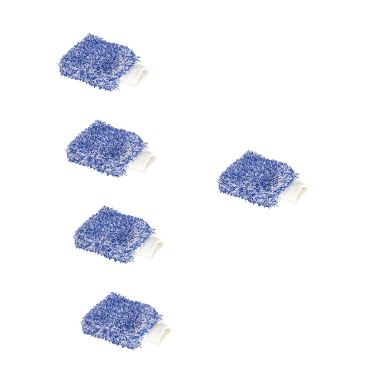 MAGICLULU 5 Piezas Guante de Lavado de Autos de Microfibra Doble Cara Herramienta de Limpieza Automotriz Guante y Absorbente para Cuidado del Vehículo para Limpieza de Ventanas y