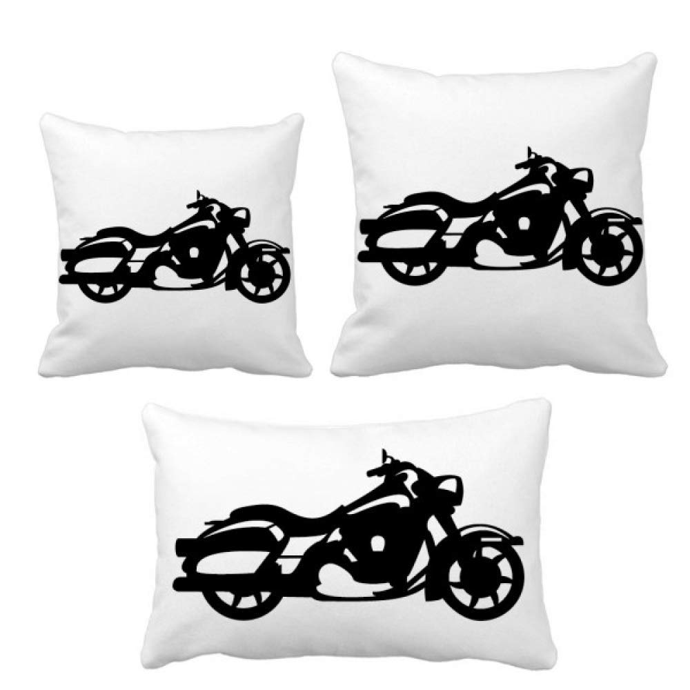 Housse de coussin moto avec silhouette mécanique par DIYthinker