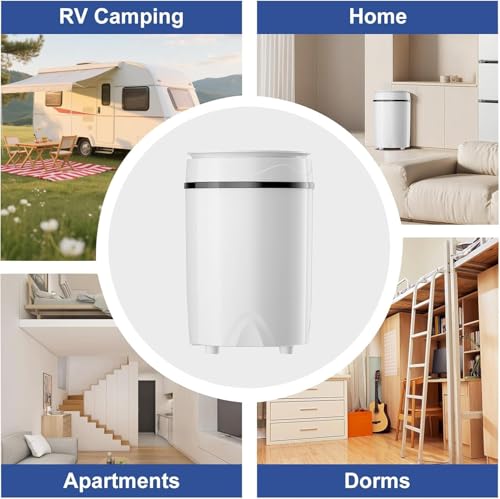 Professional Shoes Washing Machine, 3-in-1 Semi Automatic Portable Mini Washing Machine, Washing Shoes Clothes Underwear Socks, Spin Dry and Deep Cleaning,Compact for Dorms, Apartments, Homes, RV by MoonFlame - Image 8