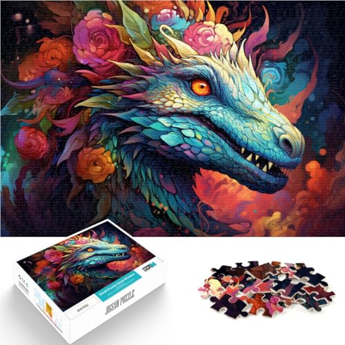 Puzzle de 1000 piezas de dragón para adultos: un desafío educativo de 38x52 cm