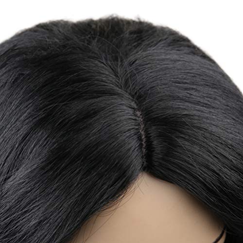 Peruca feminina de cabelo encaracolado longo com aparência natural requintada rede elástica (OM-181)