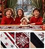CHAMBERY Christmas Table Runner,13''X72'' Seasonal Snowflakes Christmas Decorations Table Runner, Red and Black Buffalo, Perfect for Party Dinner Table Decor,Kitchen,Mantel, Bedroom Decoration #4