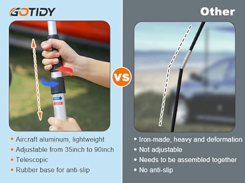 Gotidy Car Awning Camping Tent, Waterproof Car Awning Sun Shelter With Awning Wall Extension, Pop Up Camper Awning For Suv Truck Van Rv Campers And More #TOP2