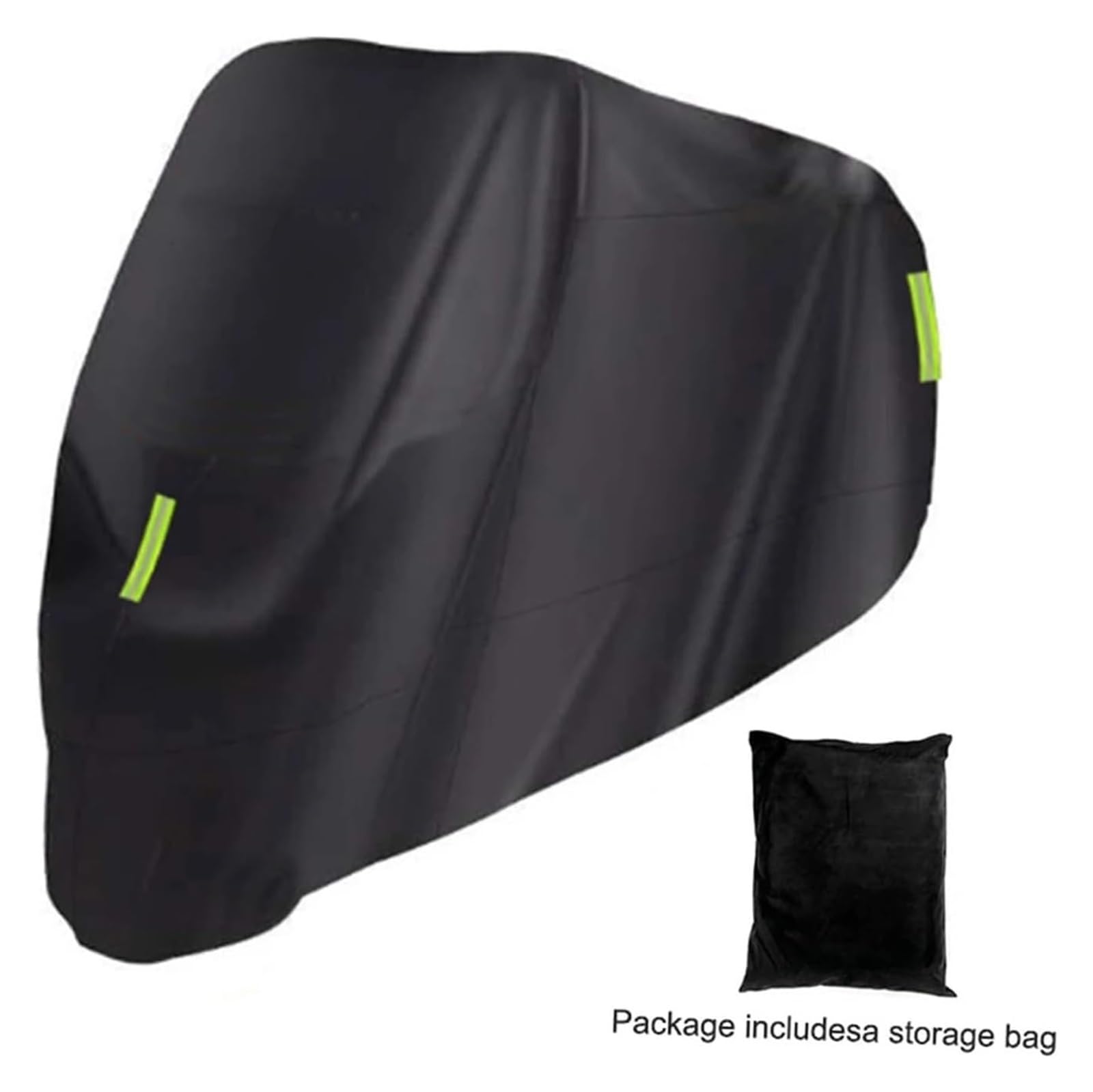 Elektryczny pokrowiec na rower, uniwersalny pokrowiec na motocykl, całoroczna, wodoodporna ochrona zewnętrzna przed kurzem, deszcz gruzu 210D Oxford(Black,4XL)