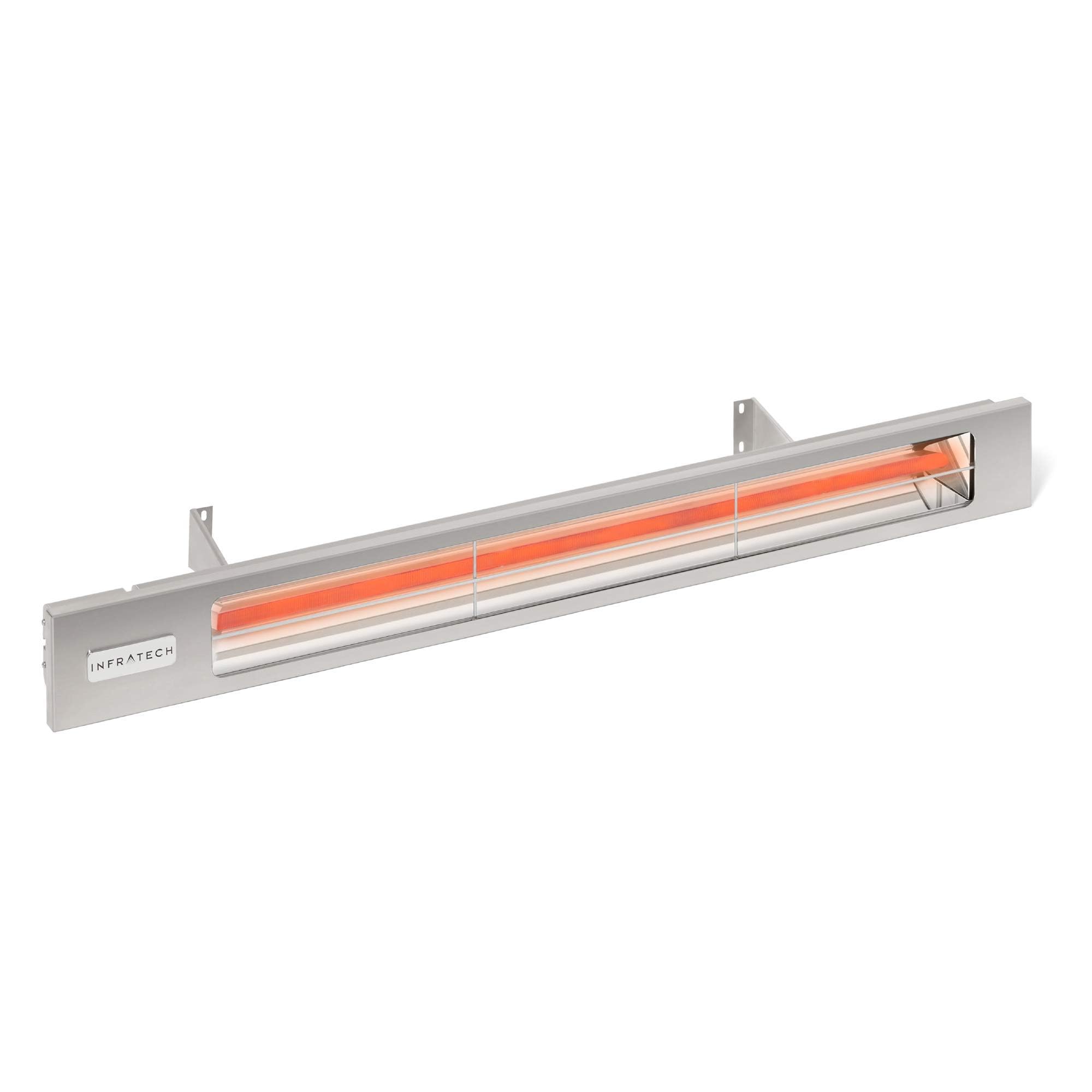 Infratech SL-4024 SS Slimline Series Single Element Electric Patio Heater 63.5"Long, 4000 Watts, 240 Votls, Silver Finish