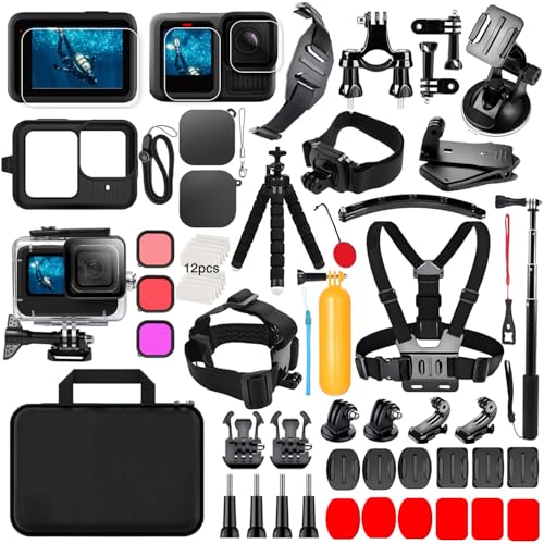 Accessori per GoPro Hero 13 Black, THAKOI Custodia impermeabile Accessori per snorkeling Accessori per sport all'aperto,...
