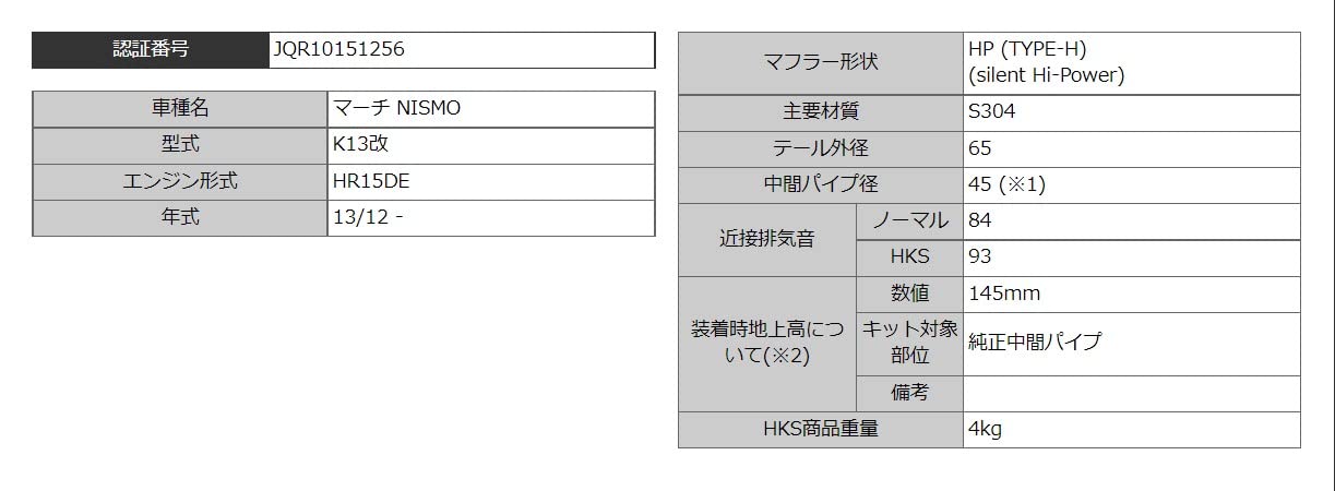 Amazon | HKS 自動車用スポーツマフラー サイレントハイパワー 日産