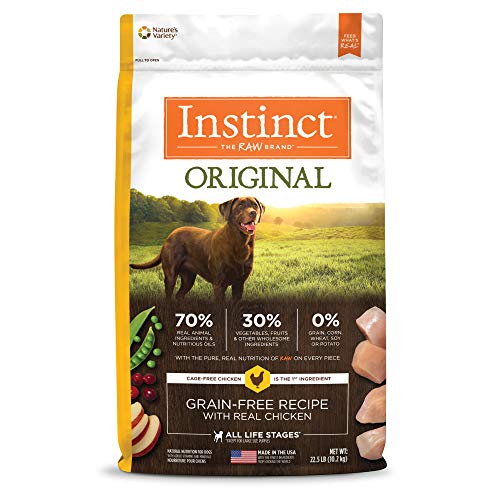Instinct Original Getreide Free Rezept Natural Trockenfutter für Hunde von der Natur Vielzahl