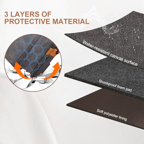 Estarer MBM0176 3 In 1 Laptop Computer Bag For Men, 17 Inch Laptop Messenger Bag thumb #4