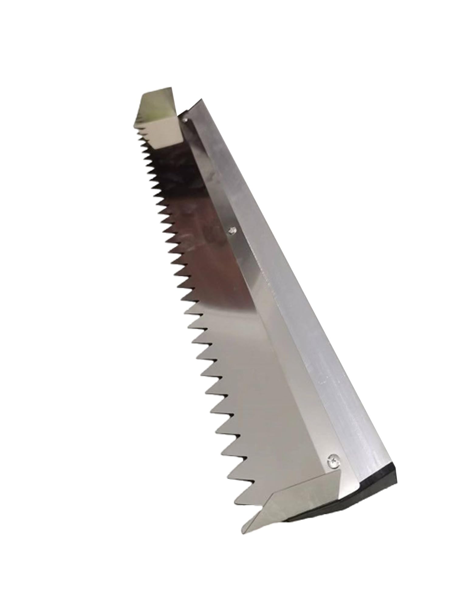 Cazzuola dentata in acciaio inox per intonacare e posare piastrelle, 61 cm, con denti affilati