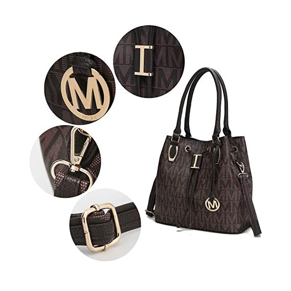 MKF-Collection-Shoulder-Bag-for-Women-PU-Leather-Pocketbook-Top-Handle-Crossbody-Purse-Tote-Satchel-Handbag MKF Collection Shoulder Bag for Women, PU Leather Pocketbook Top-Handle Crossbody Purse Tote Satchel Handbag Chocolate