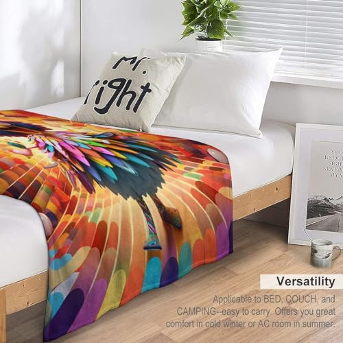 Manta de pollo suave de franela 180x200 cm para cama y sofá 7