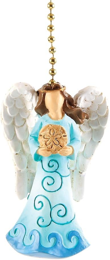 Clementine Design Sea Angel Ceiling Fan Pull Chain Light Coastal Nautical Beach Ocean Sea Life Decorative Extension