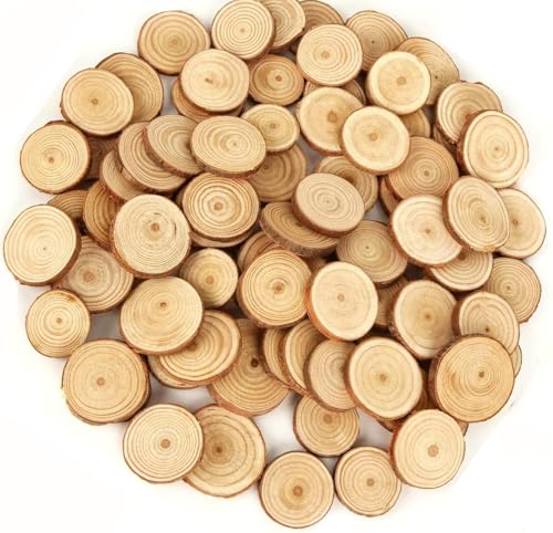 Design: È possibile scrivere, modellare, dipingere sui dischi di legno lisci. E' un regalo gratis per te.