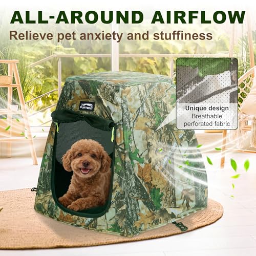 Image of Pop Up Dog Tent Portable Cat Tent Outdoor Camping House with Washable Pad