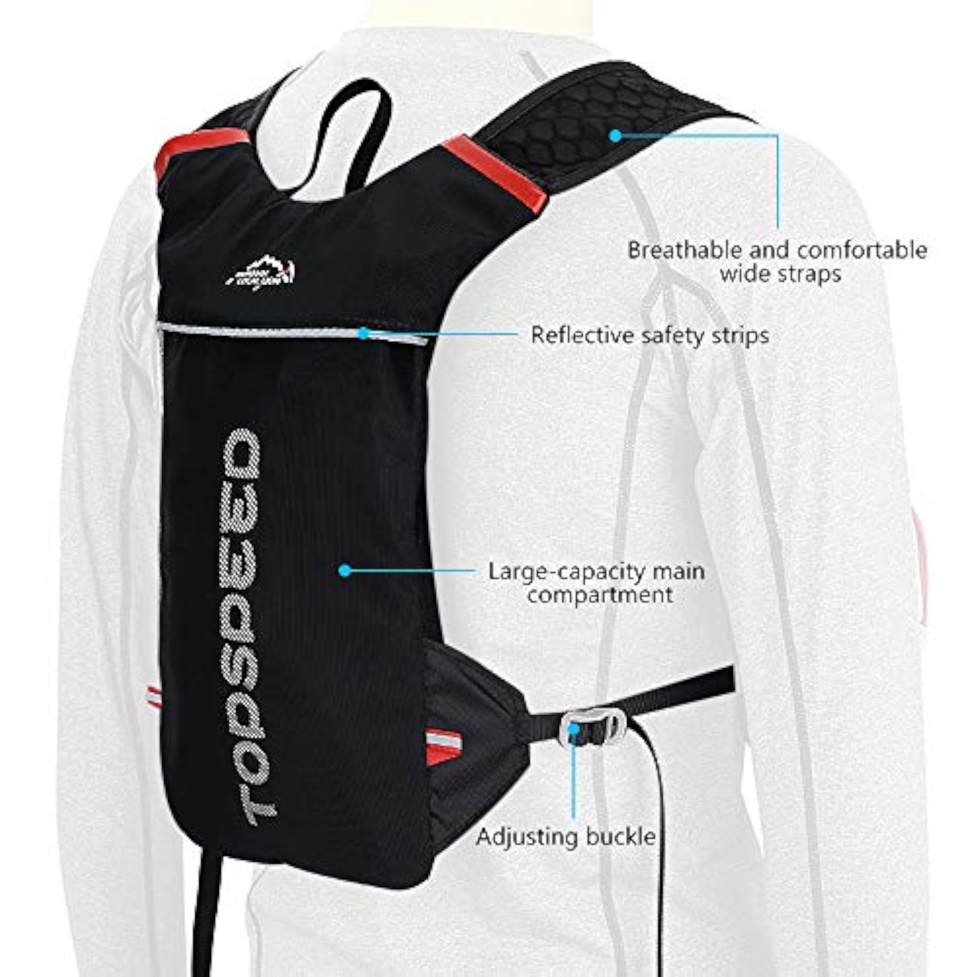 5L Large-Capacity Outdoor Cycling Backpack, Lightweight