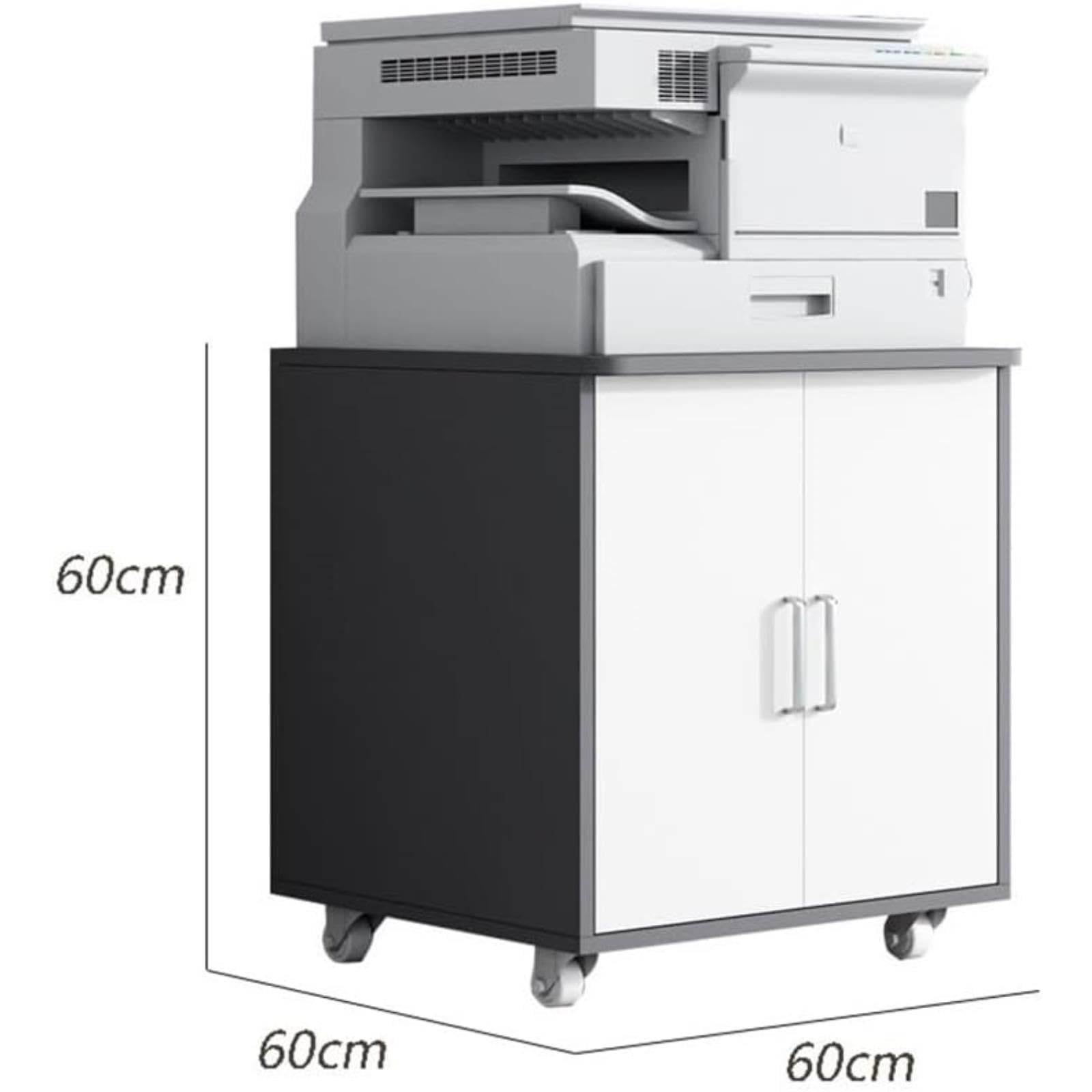 Armadio di Stoccaggio, Armadietto Mobile per File per Impieghi Gravosi, Organizer per Ufficio sotto La Scrivania per File, Stampante, Forniture (Gris)