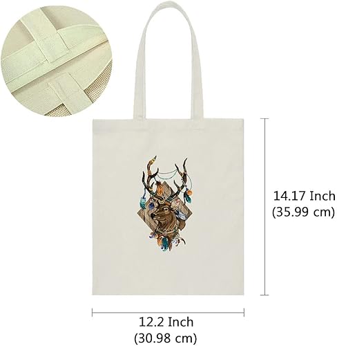 Vista 57 de WIRESTER Bolsa de lona reutilizable para mujeres y niñas, bolsa de compras de comestibles, bolsa de hombro, bolsa de viaje, animal de perro y gato