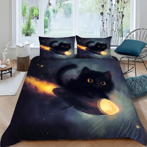Housse de couette loup blanc imprimé animal haute définition microfibre