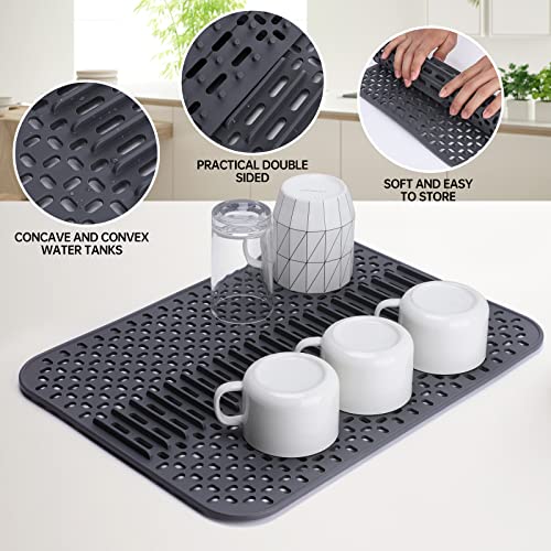 Toski Silicone Sink Protector Mat, Sink Mat 16.9 x 12.6 in, Sink Protector Heat-Resistant - Image 3