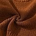 PATPAT Baby Girls Boys Newborn Solid Long Sleeve Brown Sweaters Fall Winter Clothes for Girls Boys 6-9 Months