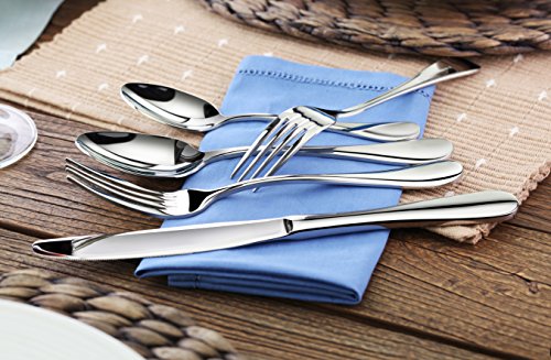 Artaste 56389 Rain 18/10 Stainless Steel Flatware 20-Piece Set, Service For 4 #TOP4
