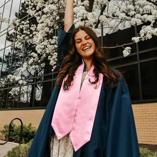 Image of GraduationMall 24 Pieces 72 Inch Plain Graduation Stole Bulk Sublimation Blank Honor Graduation Sash Unisex Adult