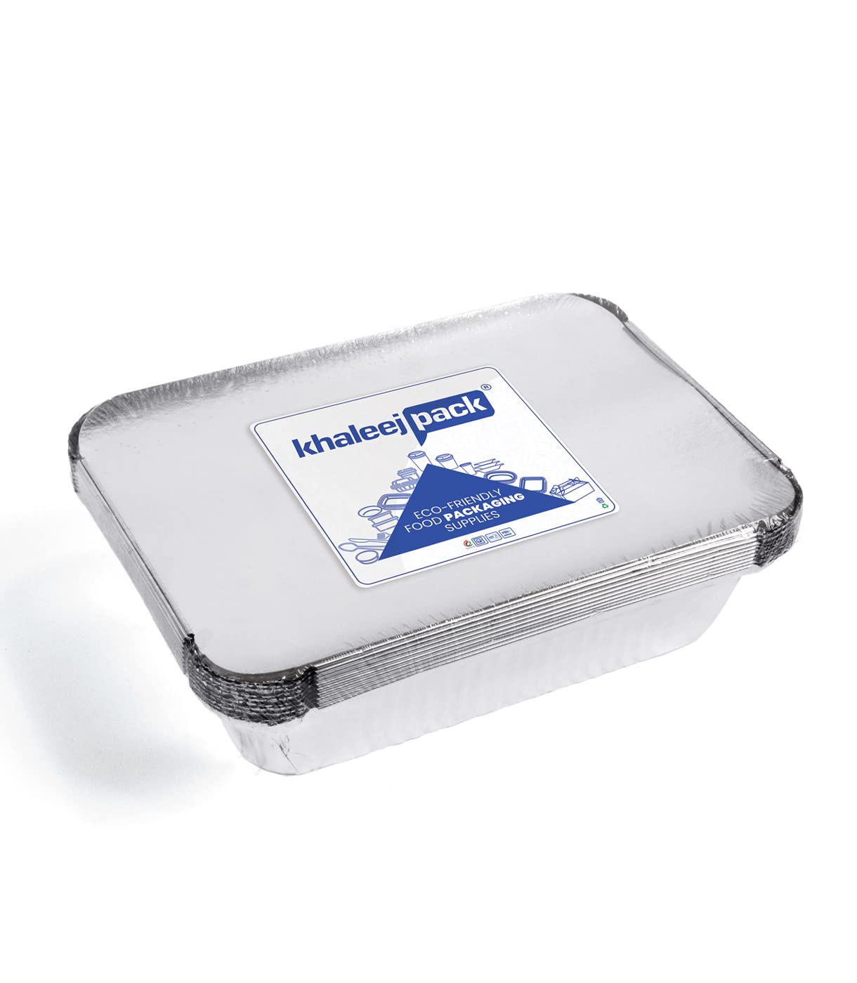 Buy Aluminium Pans Containers for food with Lids [10 PCS] 760 ml 3