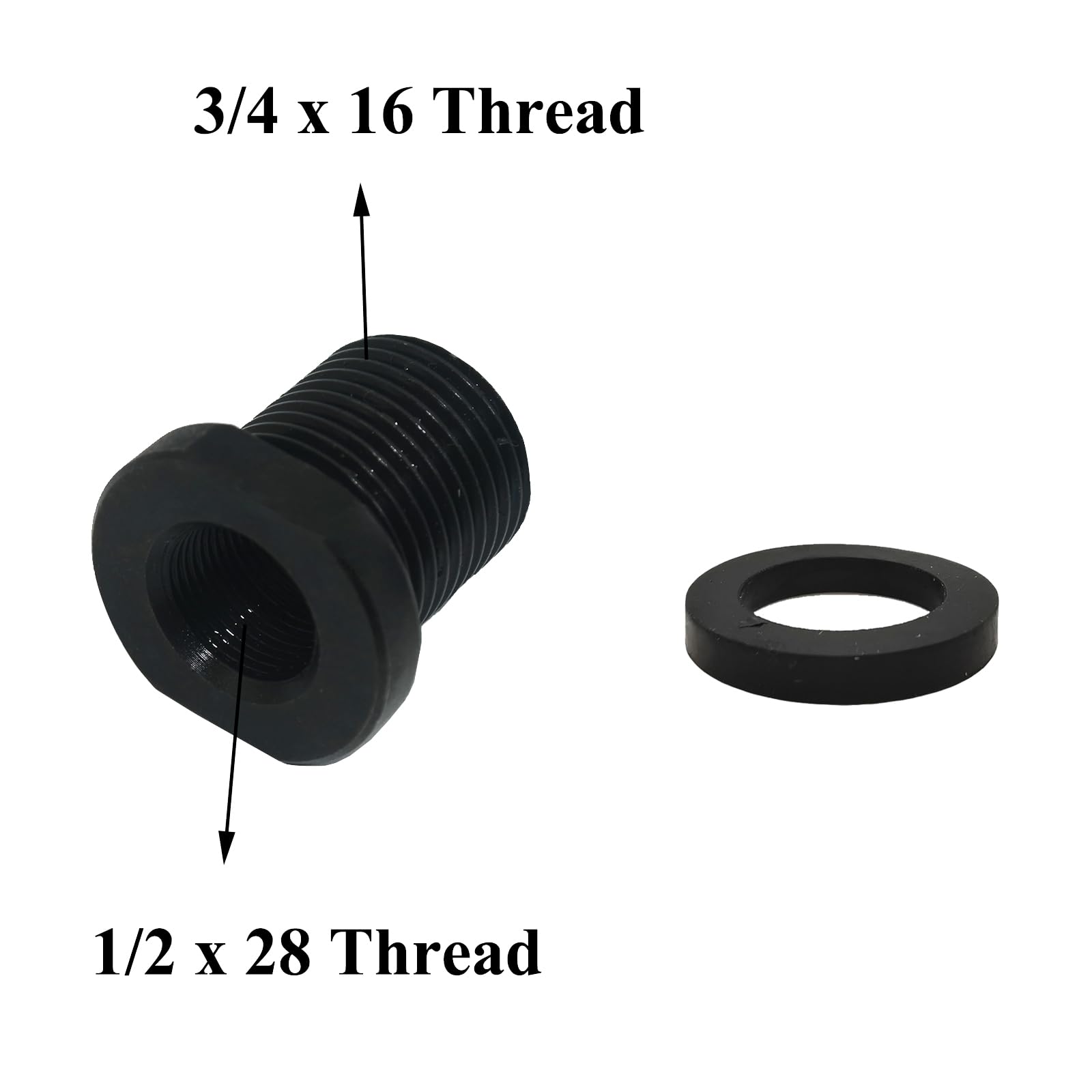 Hex Thread Adapters - 2 Pack with Washers -6