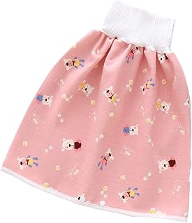 Toddler Waterproof Training Pants Cloth Diaper Skirts for Baby Boy Girl Night Time Sleeping Bed Clothes for Potty Trainingâ€¦ (Pink)