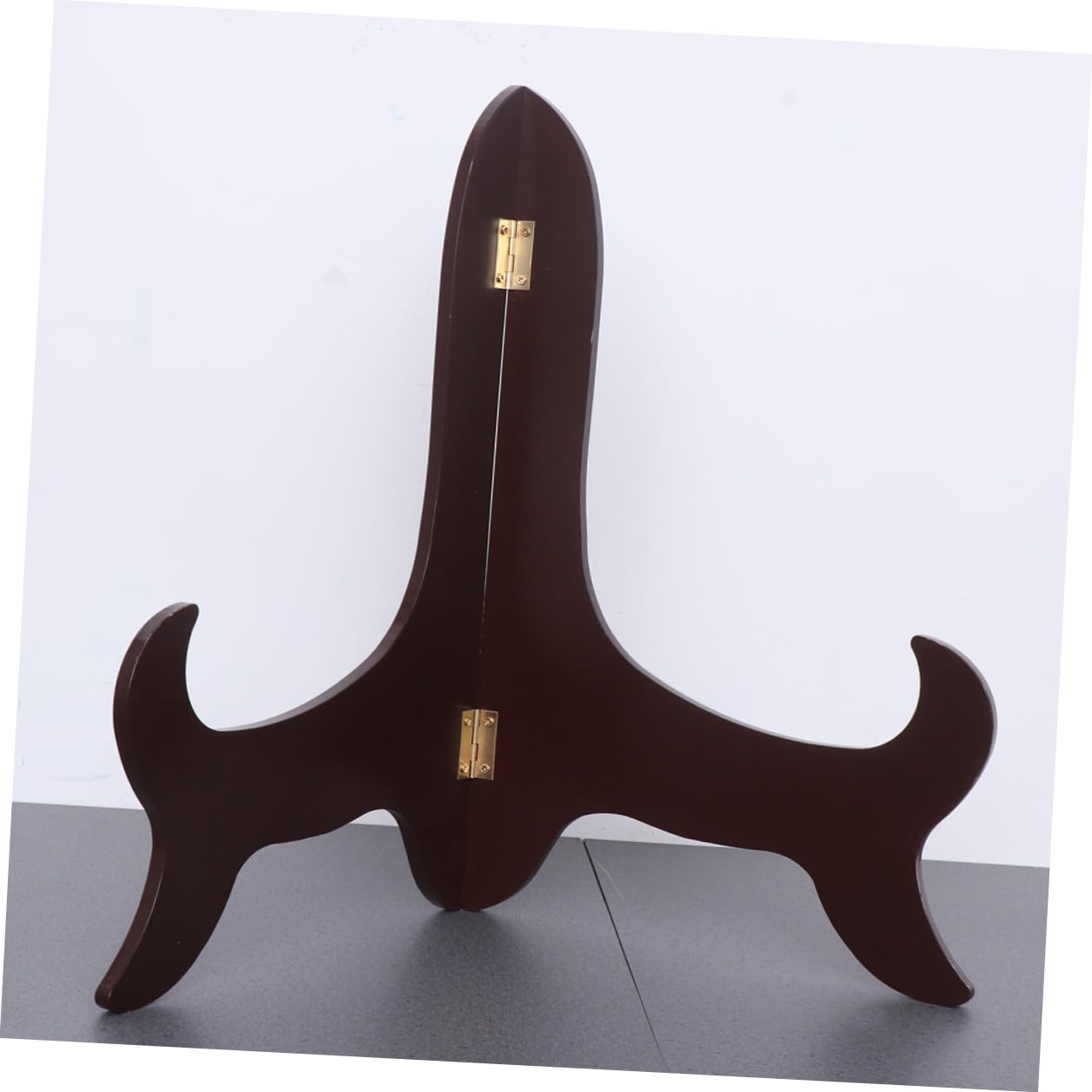 VOSAREA Soporte para Platos de 16 Pulgadas, Madera, Soporte Curvo